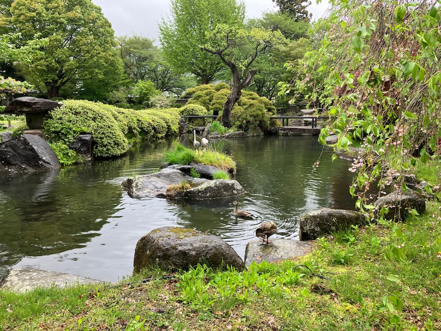 高島城：池
