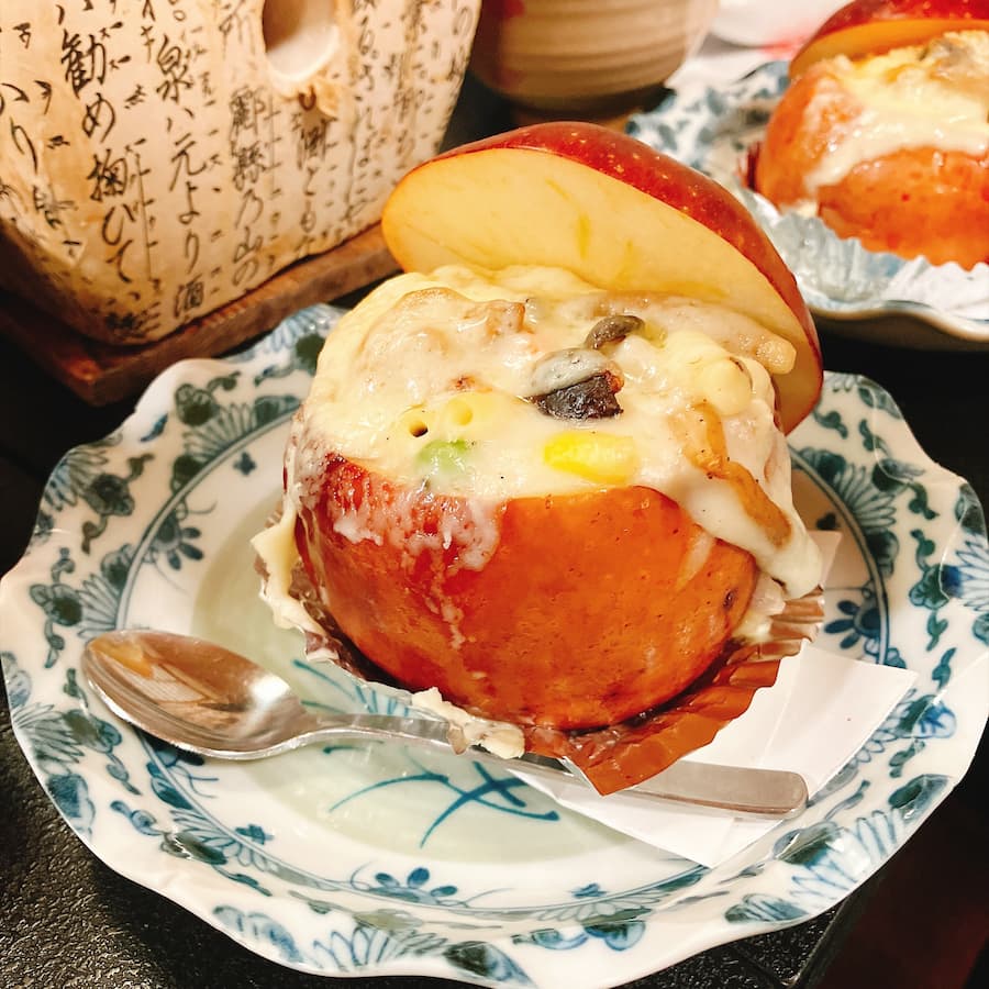 信勝館 夕食 アップルグラタン